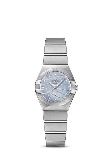 Omega Constellation Quartz 24 Brushed Stainless Steel / Blue MOP